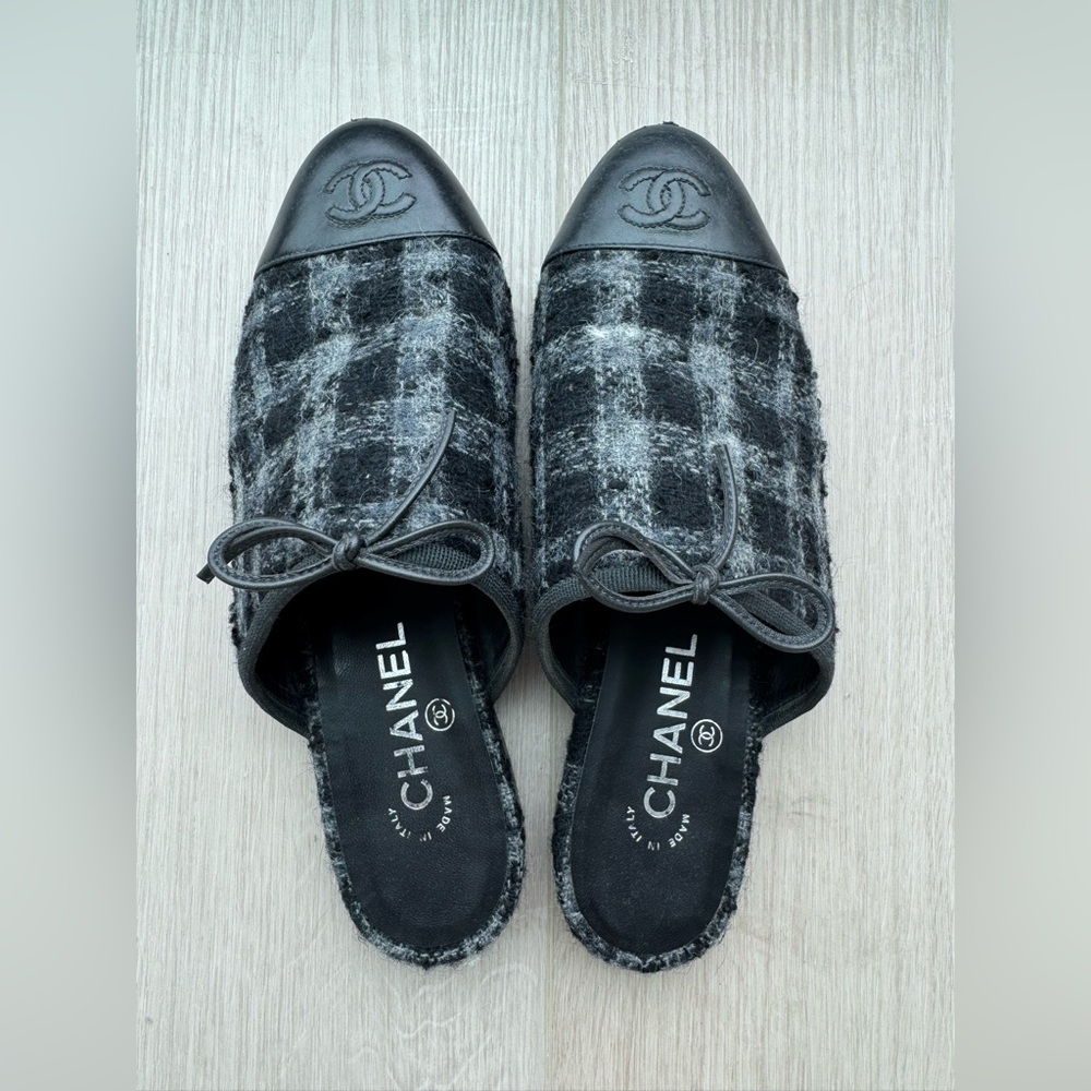 Chanel Wool Mules
